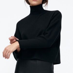 Zara Black Knit Top